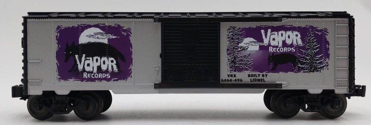 Lionel 6-29218 O Gauge Vapor Records Purple Boxcar #6464-496 EX/Box