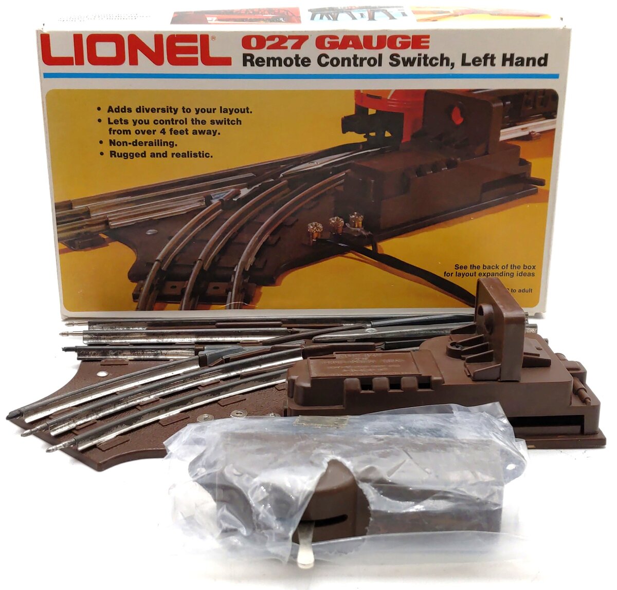 Lionel 6-5121 O O27 Left Hand Remote Control Switch Turnout EX/Box