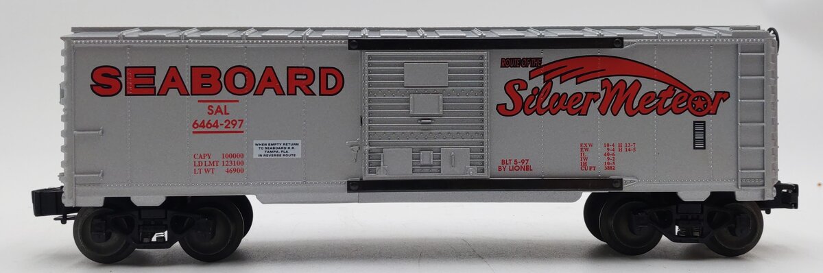 Lionel 6-19290 O Gauge Seaboard Silver Meteor 6464 Boxcar #6464-297 EX/Box