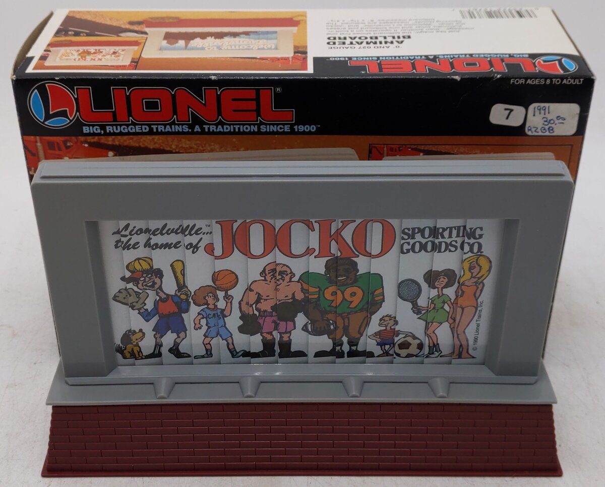 Lionel 6-12761 O/O27 Scale Lionelville Animated Billboard One Piece EX/Box