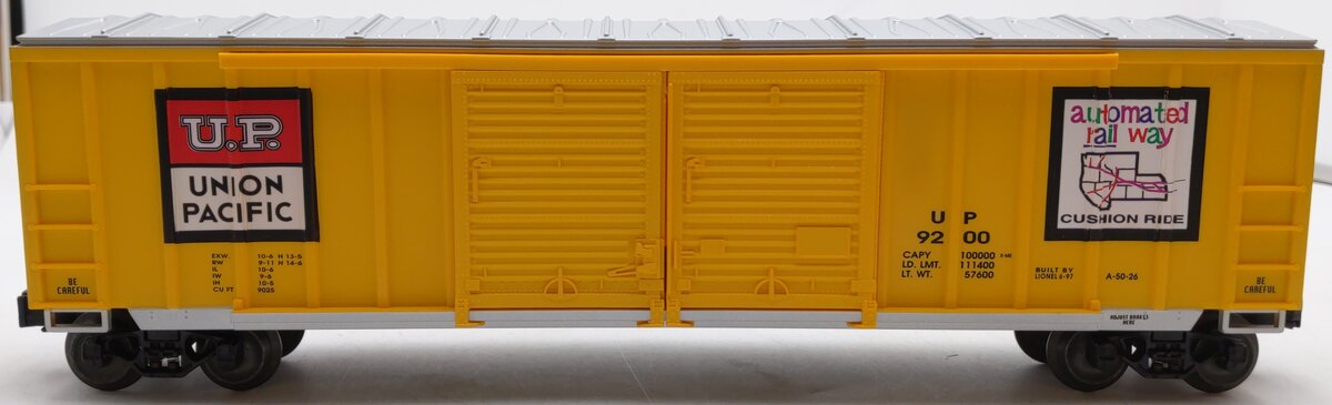 Lionel 6-17227 O Gauge Union Pacific Double Door Standard Boxcar #9200 EX/Box