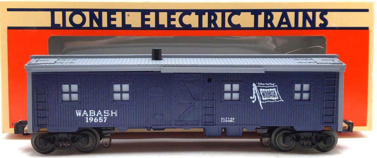 Lionel 6-19657 O Gauge Wabash Bunk Car w/Smoke #19657 LN/Box