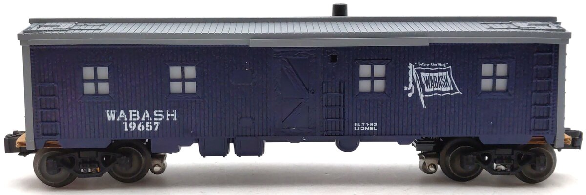 Lionel 6-19657 O Gauge Wabash Bunk Car w/Smoke #19657 LN/Box