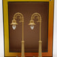 MTH 1056 O #58 Scale Cream Diecast Street Lamp Set NIB