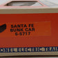 Lionel 6-5717 O Gauge Santa Fe Illuminated Bunk Car LN/Box