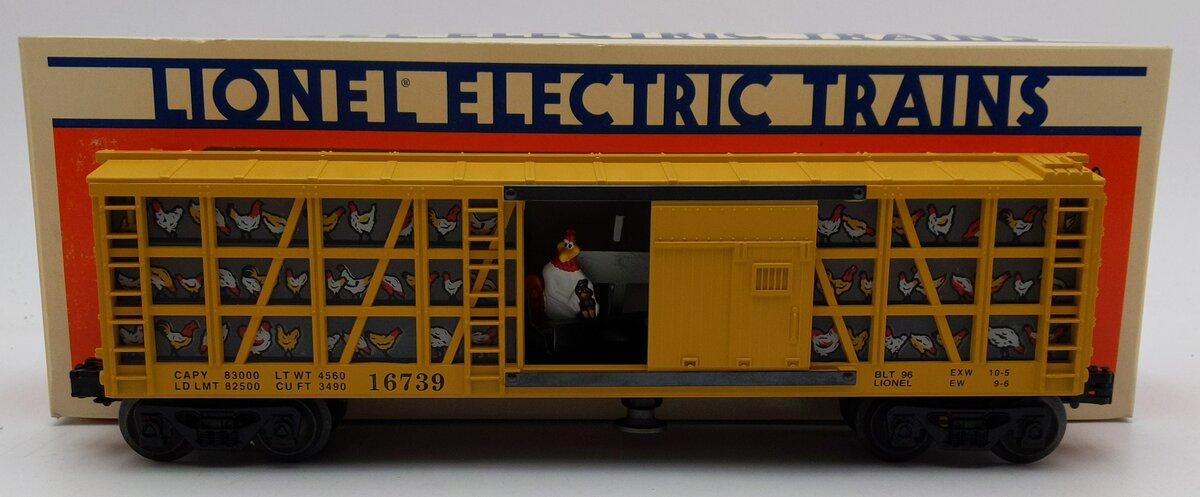 Lionel 6-16739 O Gauge WB Foghorn Leghorn Operating Poultry Car #16739 EX/Box