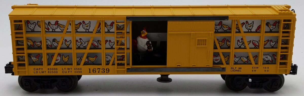 Lionel 6-16739 O Gauge WB Foghorn Leghorn Operating Poultry Car #16739 EX/Box