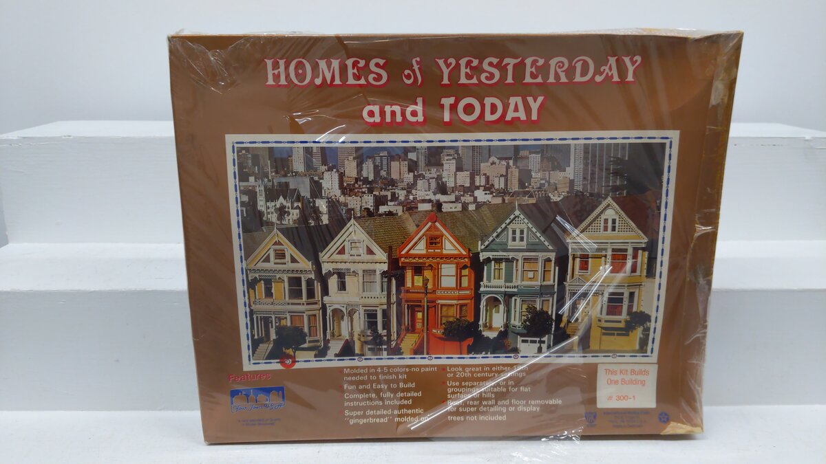 IHC 300-1 O Scale Homes of Yesterday and Today Victorian Row House Building Kit NIB