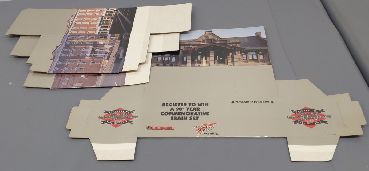 Lionel Red Wing Cardboard Display NIB