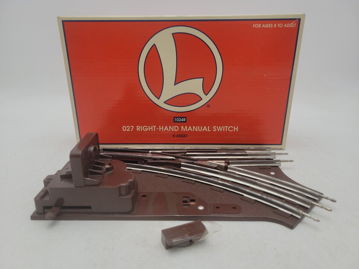 Lionel 6-5022 O27 Gauge Right Hand Manual Control Switch EX/Box