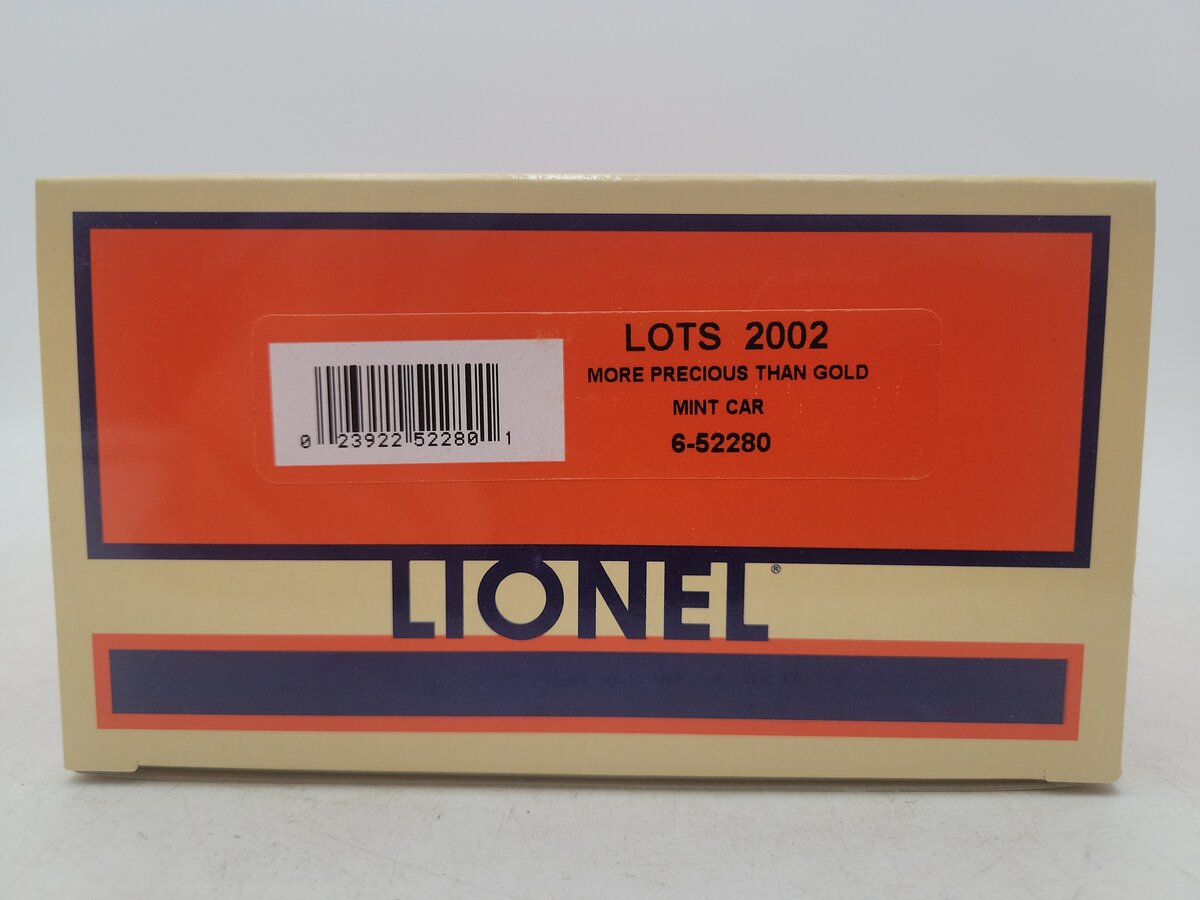 Lionel 6-52280 O Gauge LOTS-2002 "More Precious Than Gold" Mint Car LN/Box