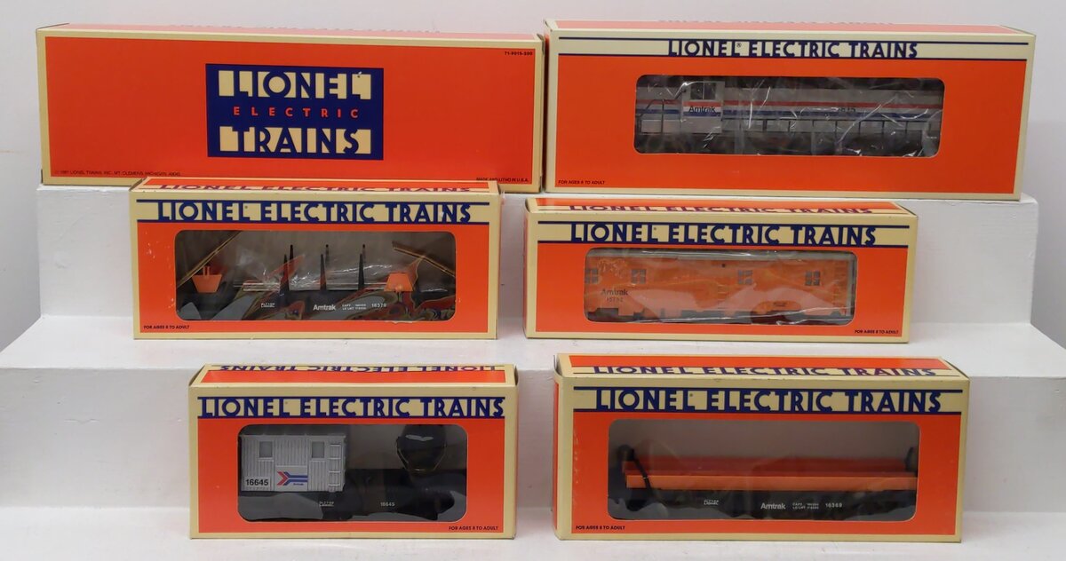 Lionel 6-11723 Amtrak Work Train O Gauge Diesel Train Set EX/Box