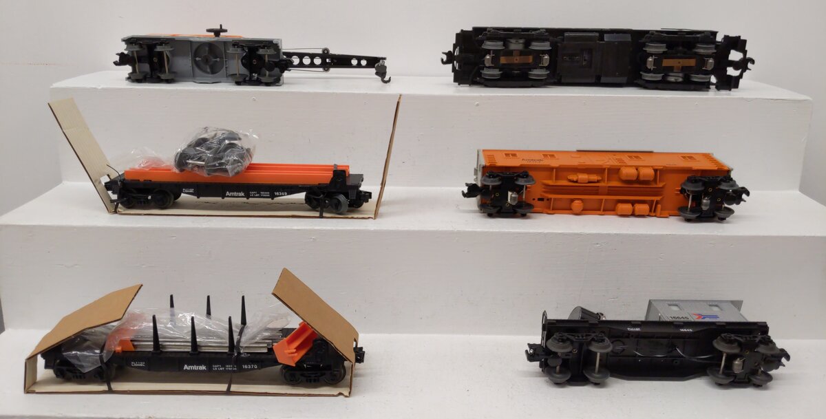 Lionel 6-11723 Amtrak Work Train O Gauge Diesel Train Set EX/Box