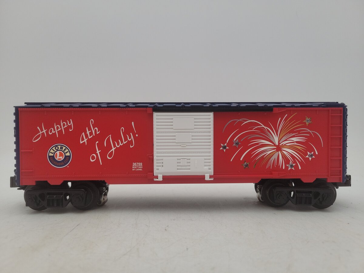 Lionel 6-36769 O Gauge LRRC Fourth of July Lighted Boxcar LN/Box