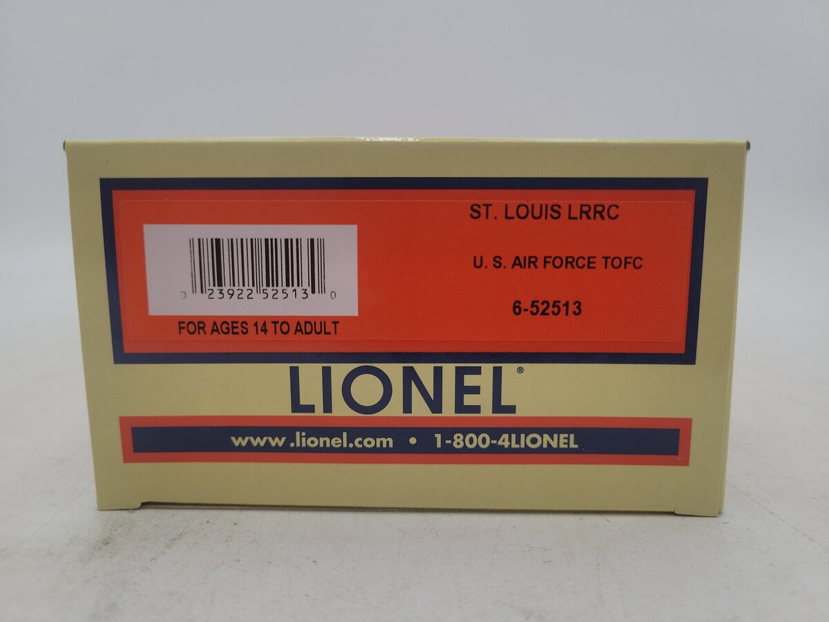 Lionel 6-52513 O Gauge Frisco Flatcar with Air Force Trailer #832009 LN/Box
