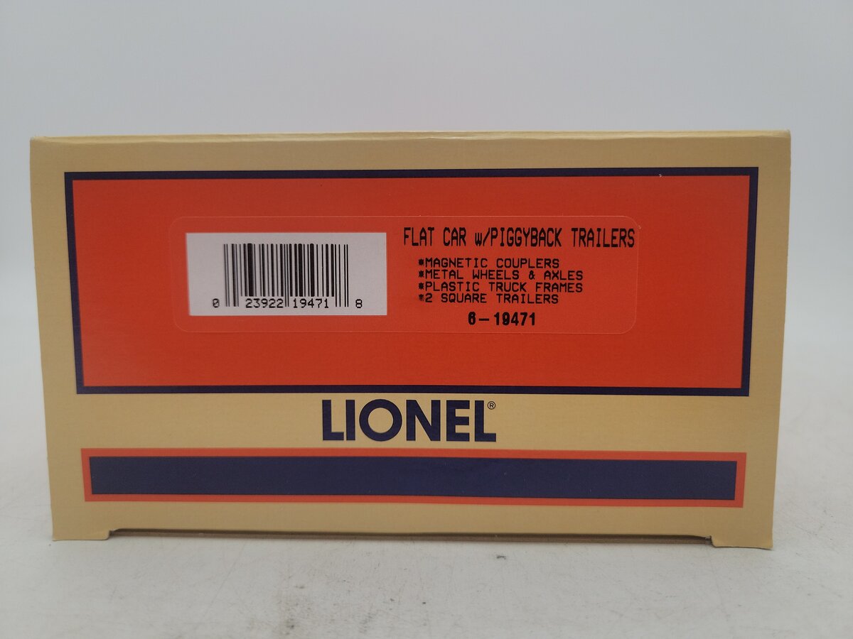 Lionel 6-19471 O Gauge Mobil Flatcar with Two Trailers LN/Box