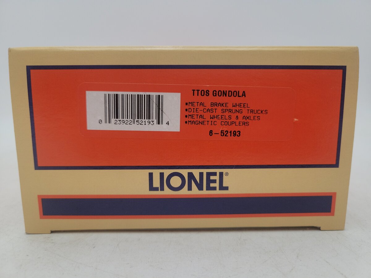 Lionel 6-52193 O Gauge TTOS Southern Pacific Gondola #7111 EX/Box