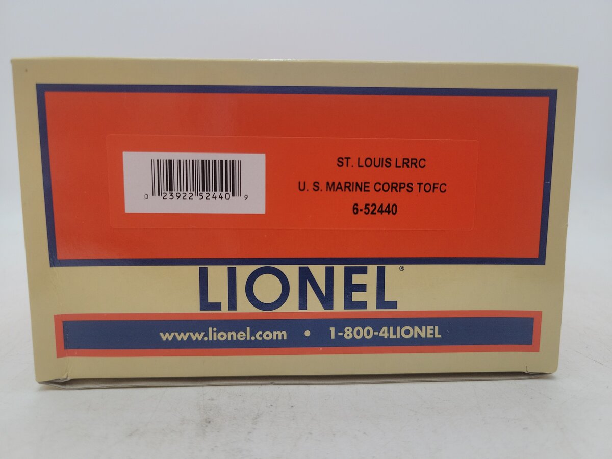 Lionel 6-52440 O Gauge USMC Flatcar w/ Tractor Trailer LN/Box