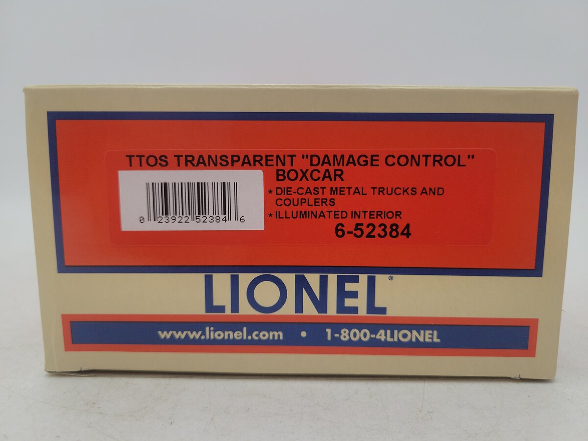 Lionel 6-52384 O Gauge TTOS Transparent 