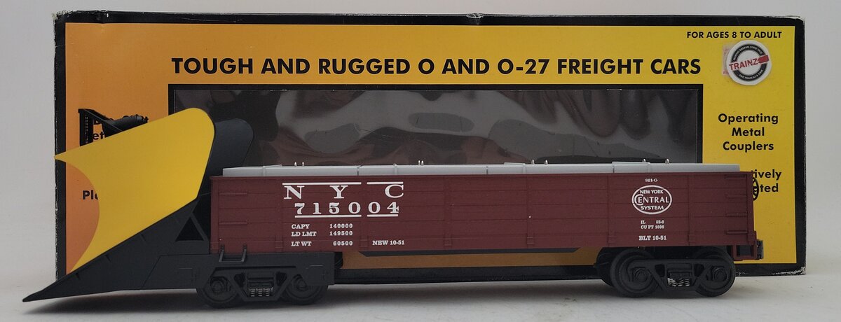 MTH 30-7217 O NYC Snowplow w/ Illuminated Headlight #715004 LN/Box