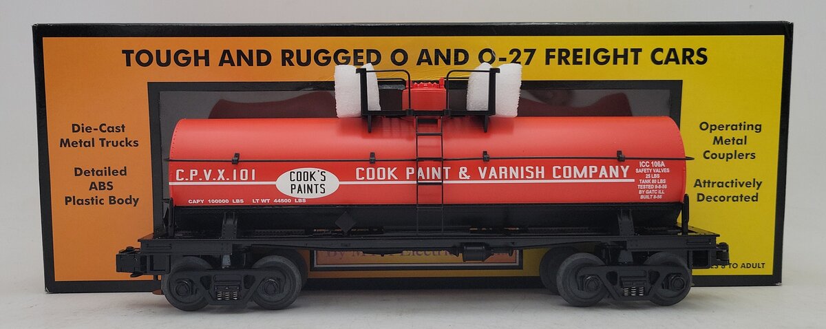 MTH 30-7394 Cook's Paints Tank Car LN/Box
