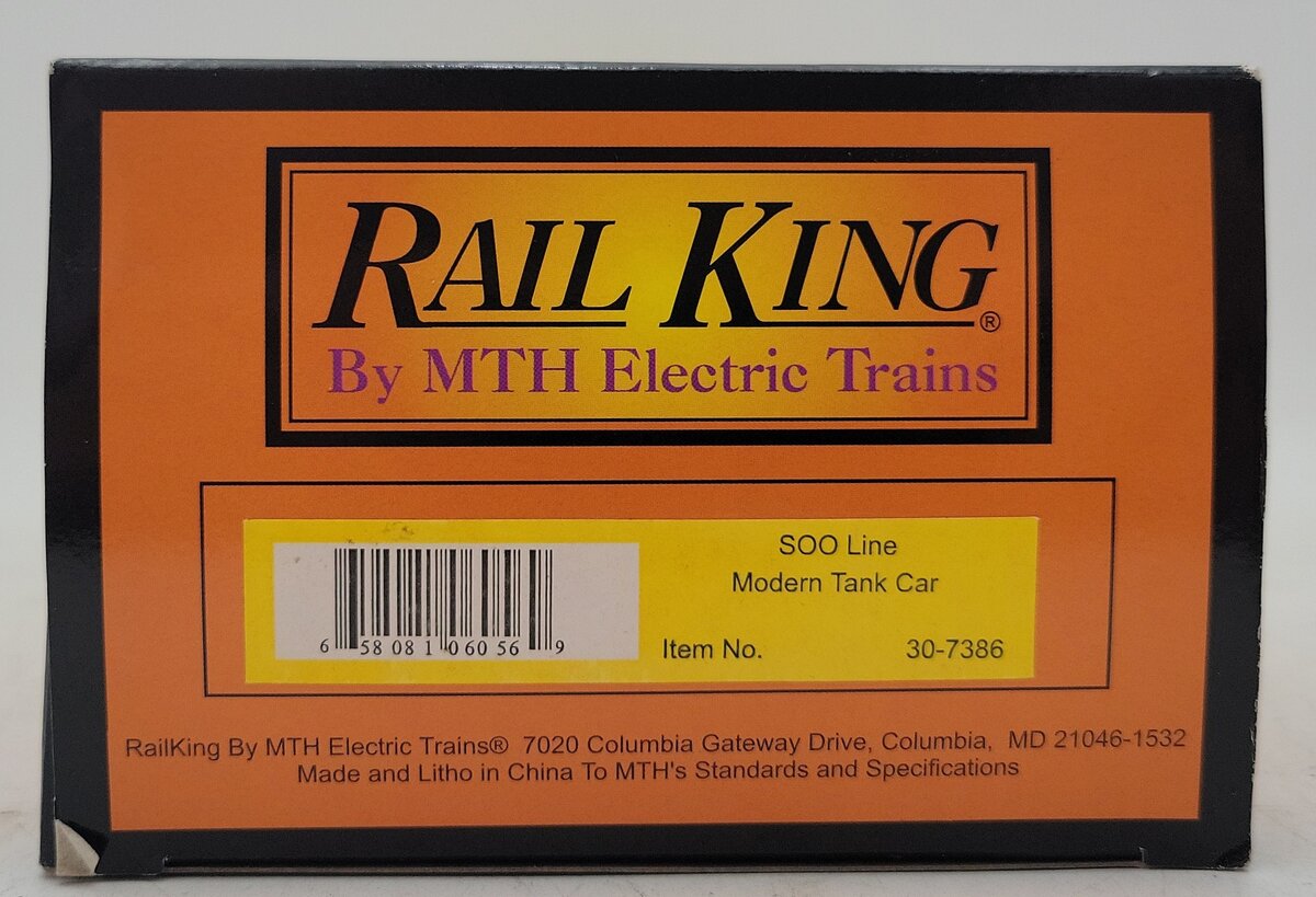 MTH 30-7386 O SOO Line Modern Tank Car #189406 LN/Box