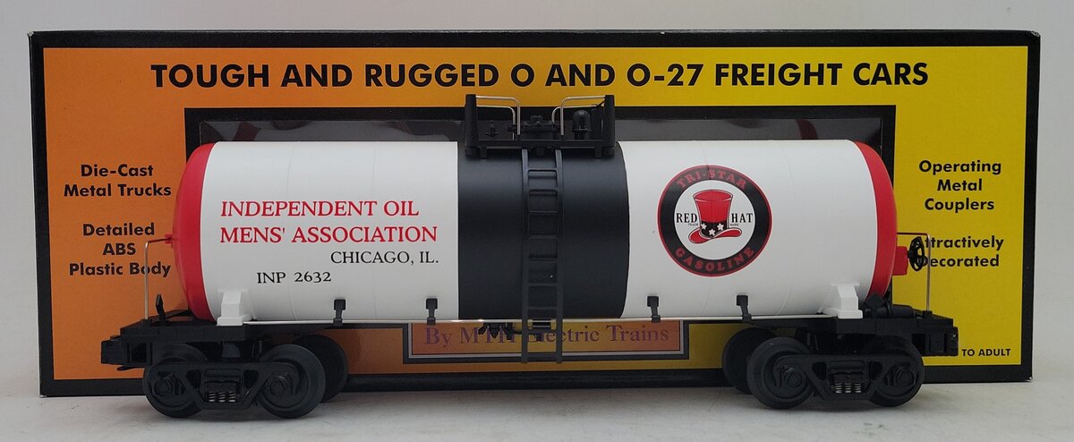 MTH 30-7382 O Gauge Red Hat Gasoline Tank Car #2632 LN/Box