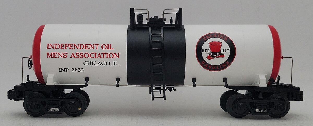 MTH 30-7382 O Gauge Red Hat Gasoline Tank Car #2632 LN/Box