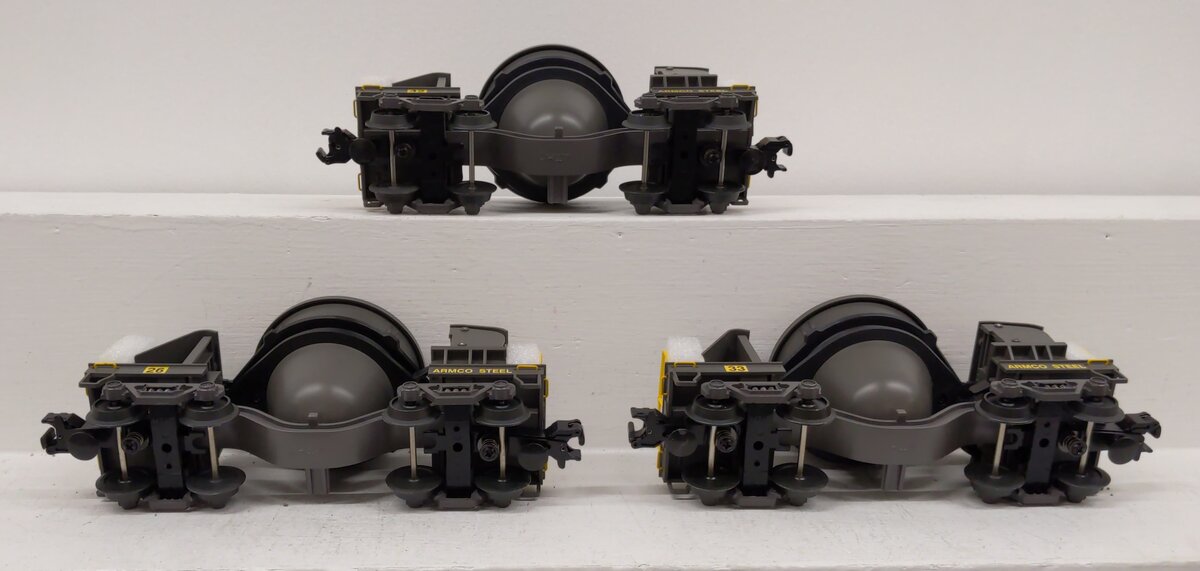 MTH 20-90043 O Armco Steel Premier Slag Car Set (Set of 3) NIB