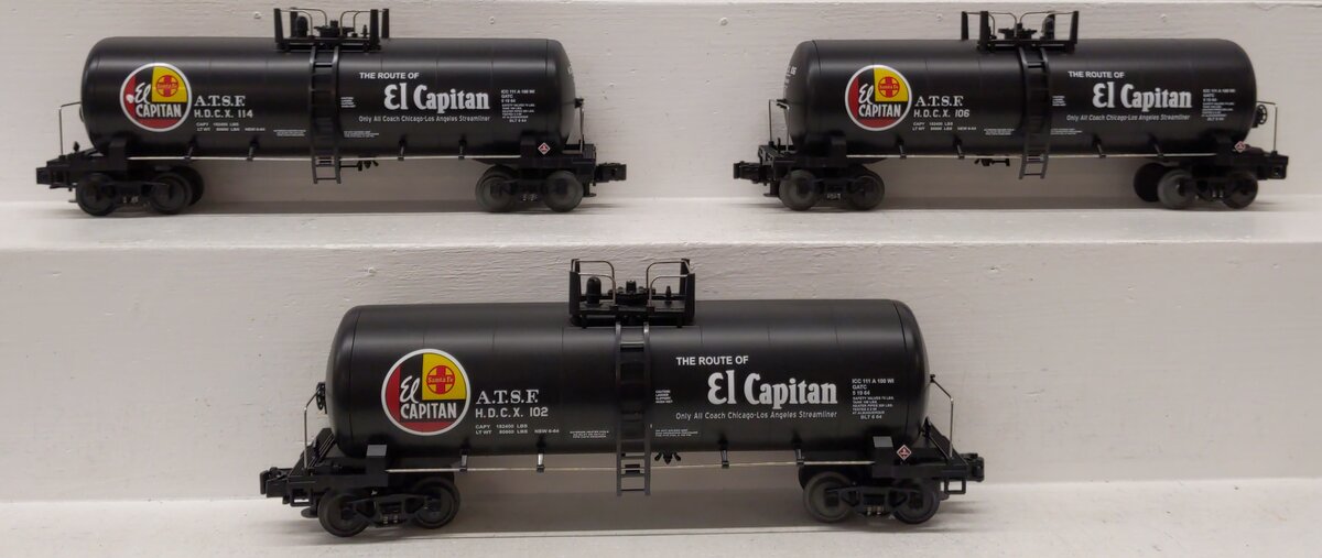 MTH 20-96039 O SF TTOS 2001 Southwest Division Single Dome Tank Cars (Set of 3) LN/Box