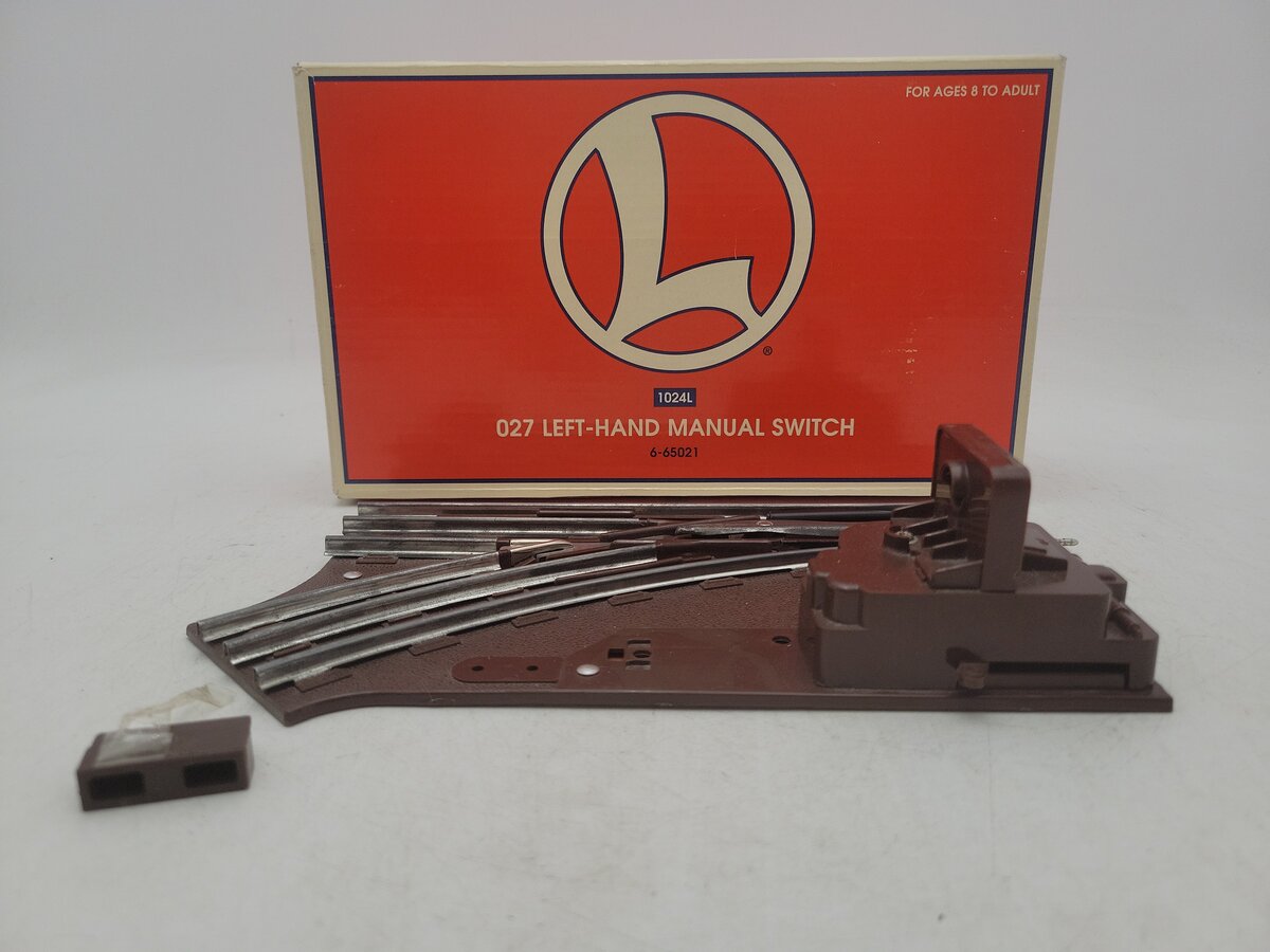 Lionel 6-5021 O27 Gauge Left Hand Manual Control Switch VG/Box