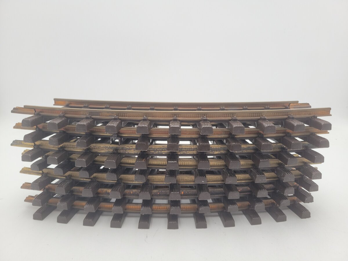 LGB 1100 G Scale Brass R 600 Curved Track Sections (7) VG