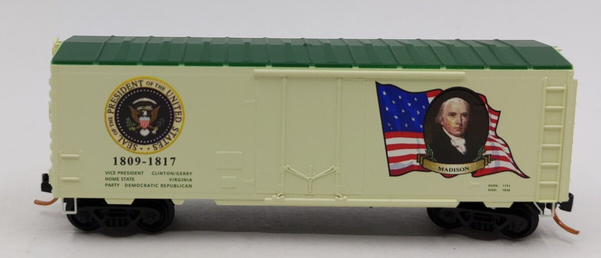 Micro-Trains 07400104 N James Madison 40' Plug Door Boxcar #1809-1817 w Ladders EX/Box