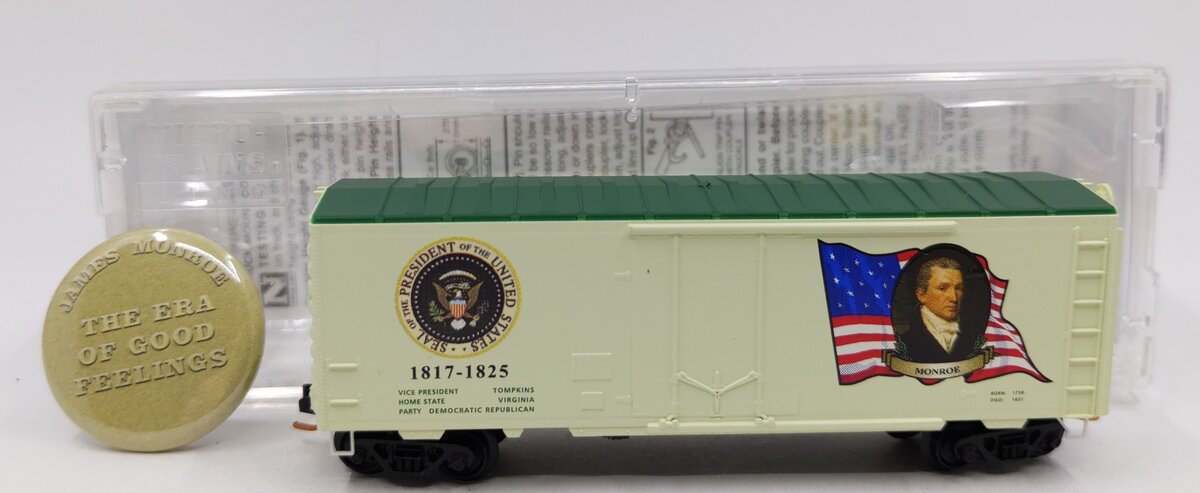 Micro-Trains 07400105 N James Monroe 40' Plug Door Boxcar #1817-1825 w Ladders EX/Box