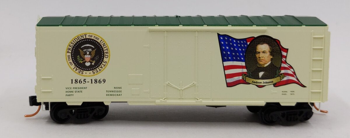 Micro-Trains 07400134 N Scale Andrew Johnson 40' Boxcar #1865-1869 w/Ladders EX/Box