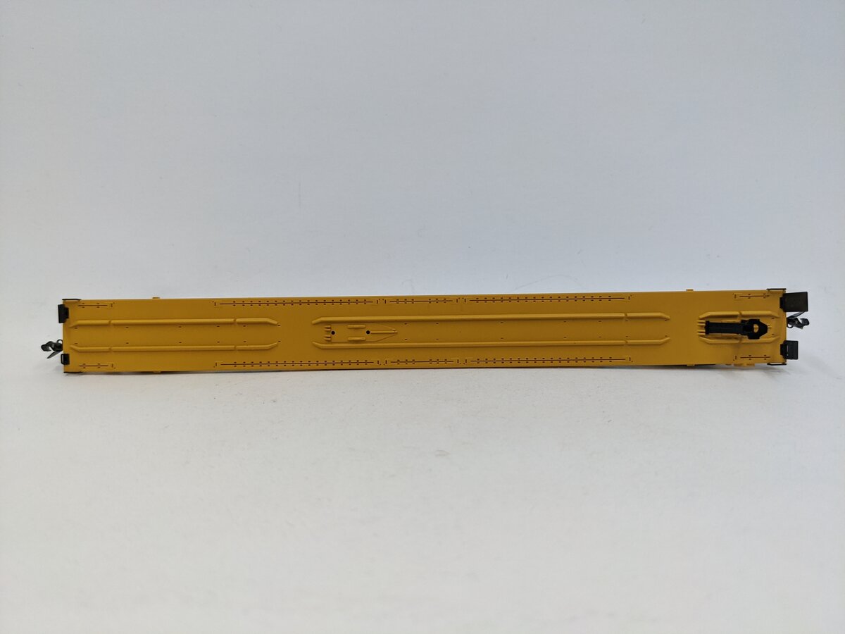 Micro-Trains 71524-1 N Scale TTX 89'4" TOFC Flat Car w/ Solid White Trailer VG/Box