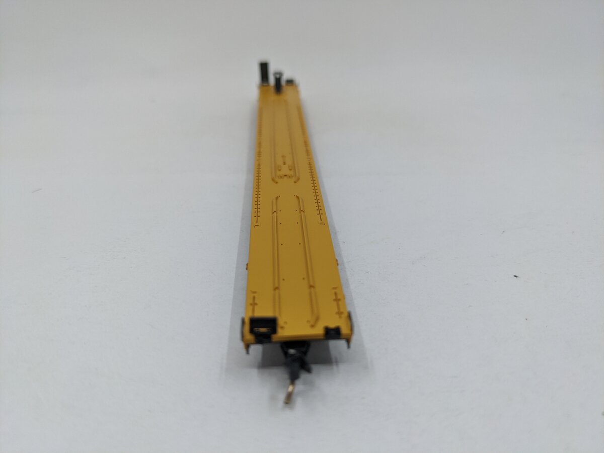 Micro-Trains 71524-1 N Scale TTX 89'4" TOFC Flat Car w/ Solid White Trailer VG/Box