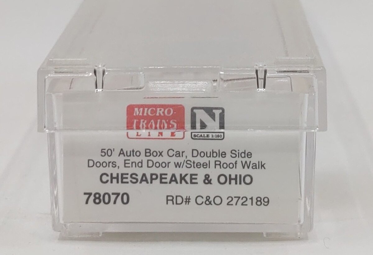 Micro-Trains 07800070 N Chesapeake & Ohio 50' Auto Boxcar #262189 EX/Box