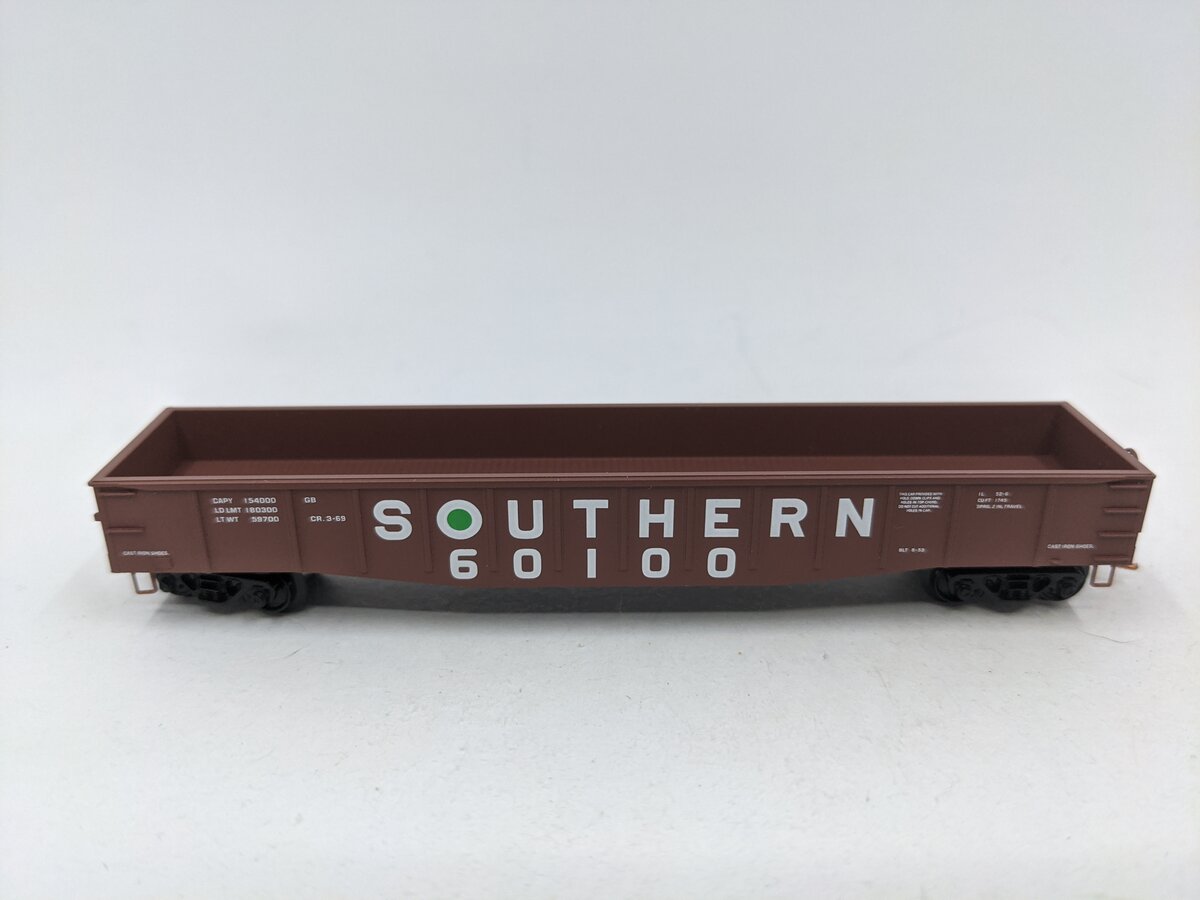Micro-Trains 10552170 N SOU 50' Steel Side 14 Panel Fixed End Gondola #60100 EX/Box