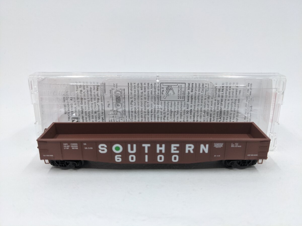 Micro-Trains 10552170 N SOU 50' Steel Side 14 Panel Fixed End Gondola #60100 EX/Box