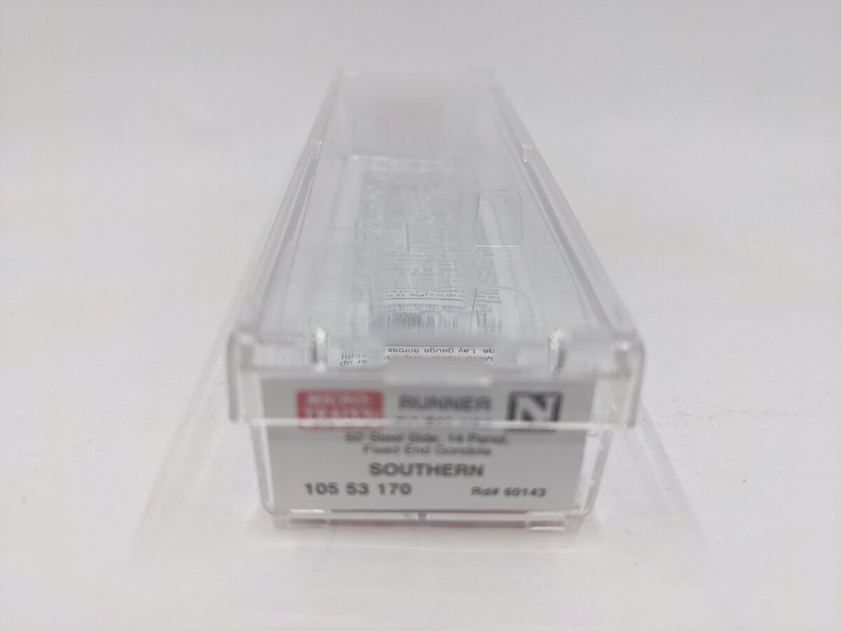 Micro-Trains 10553170 N SOU 50' Steel Side 14 Panel Fixed End Gondola #60143 LN/Box