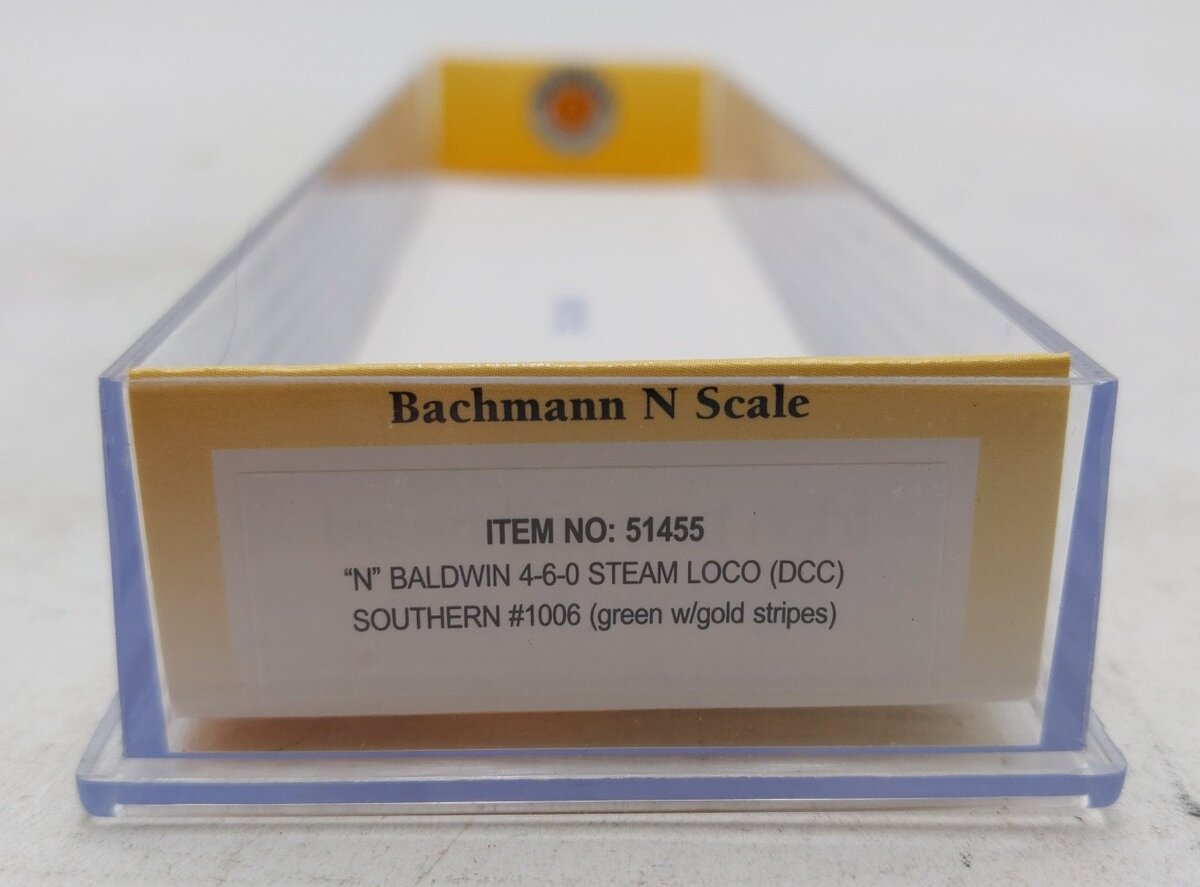 Bachmann 51455 N Southern 4-6-0 Steam Locomotive & Tender w/DCC #1006 (Green) LN/Box