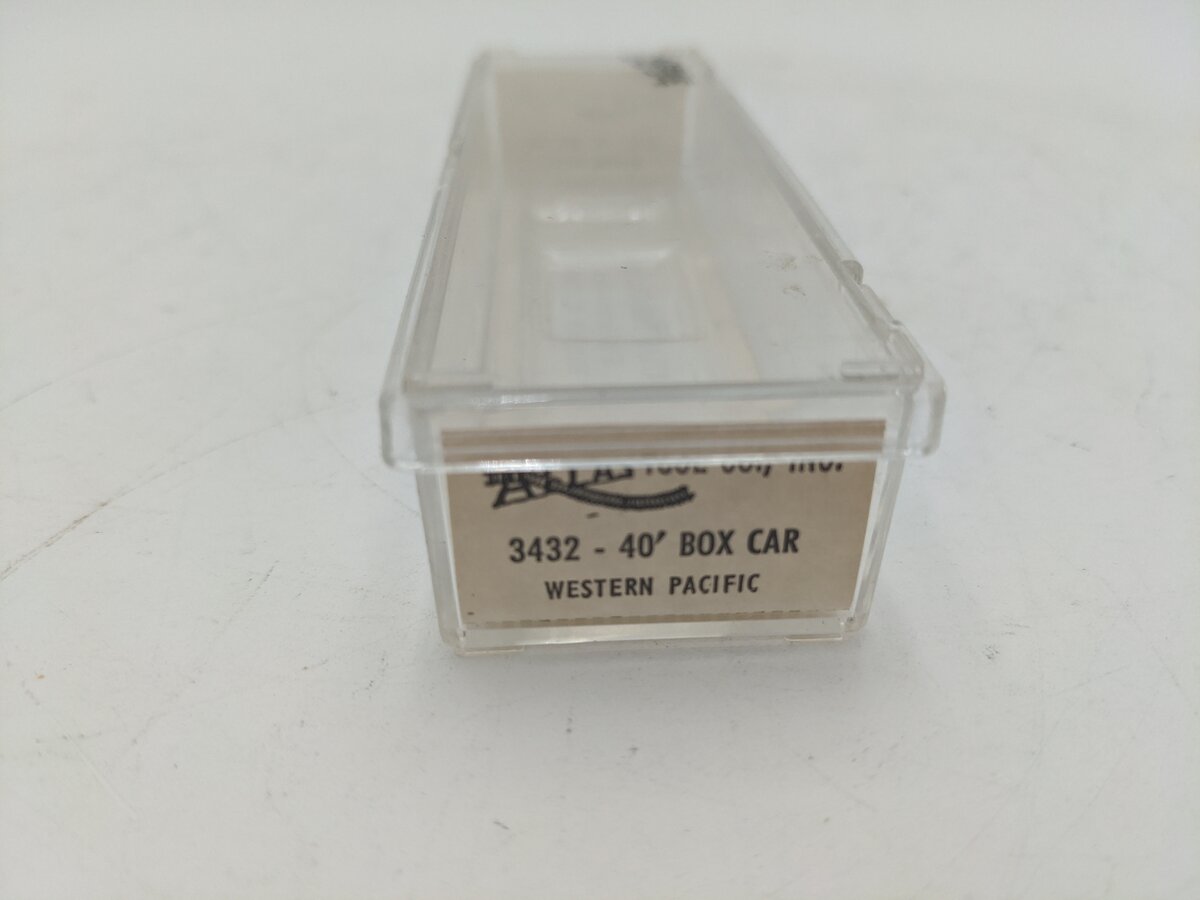 Atlas 3432 N Scale Western Pacific 40' Boxcar #21385 EX/Box