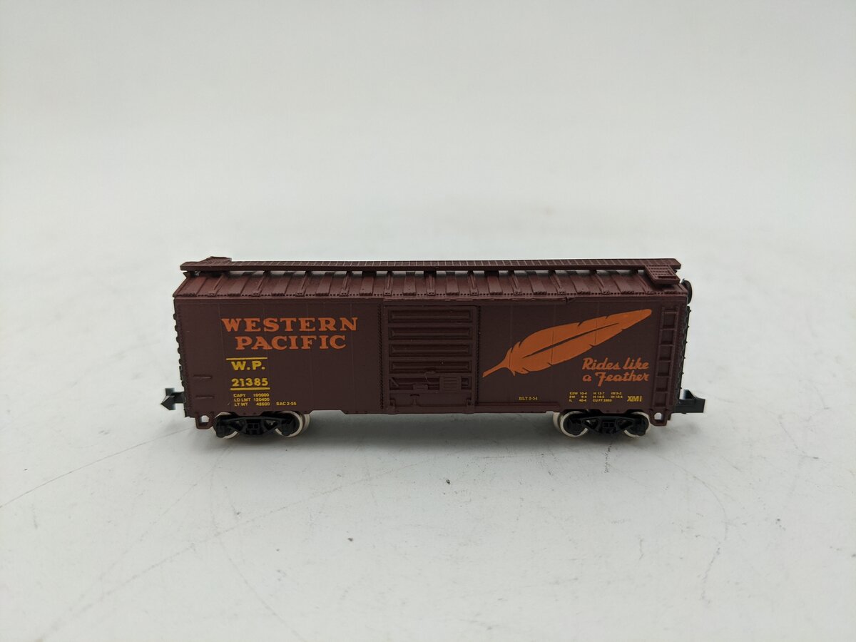 Atlas 3432 N Scale Western Pacific 40' Boxcar #21385 EX/Box