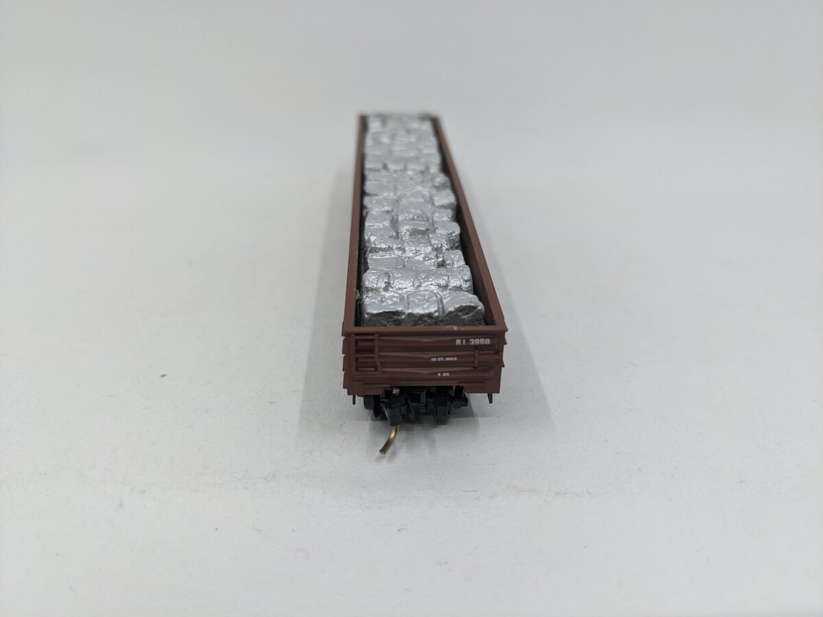 Micro-Trains 10500510 N RI 50' Steel Side 15 Panel Fixed End Gondola #3958 EX/Box