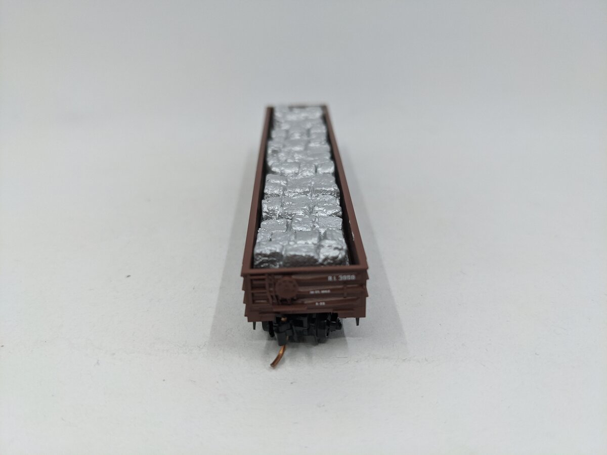 Micro-Trains 10500510 N RI 50' Steel Side 15 Panel Fixed End Gondola #3958 EX/Box