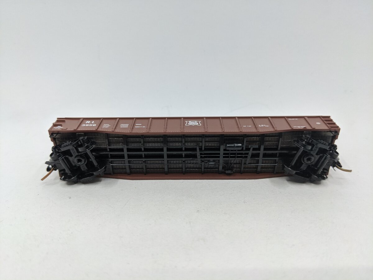 Micro-Trains 10500510 N RI 50' Steel Side 15 Panel Fixed End Gondola #3958 EX/Box