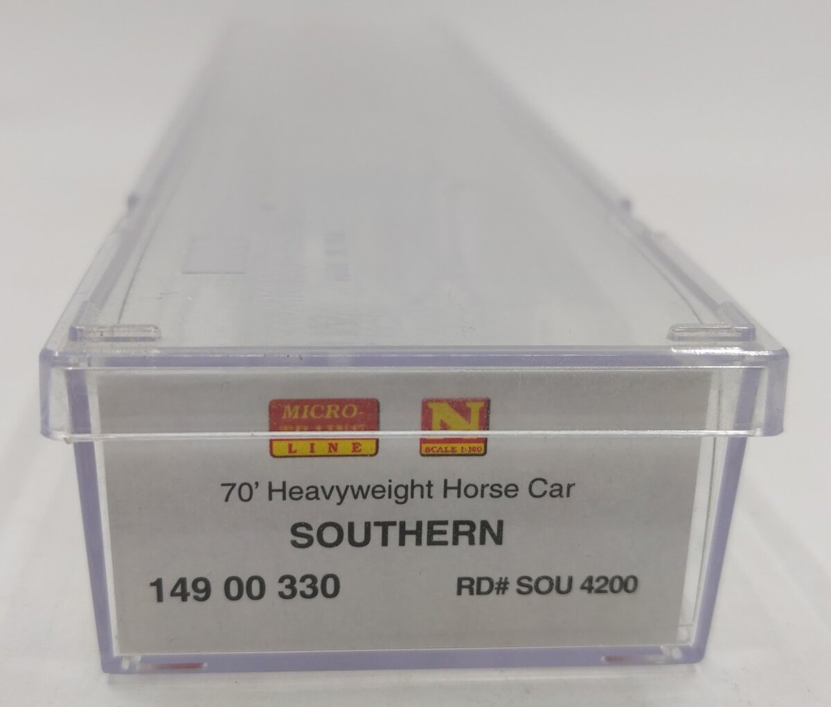 Micro-Trains 14900330 N Southern 70' Heavyweight Horse Car #4200 LN/Box
