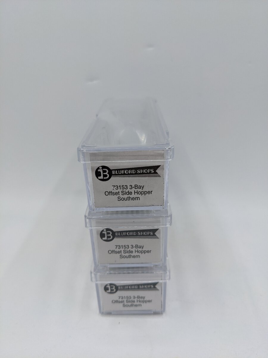 Bluford Shops 73153 N Scale Southern Railway Offset Side Hopper (Set of 3) EX/Box