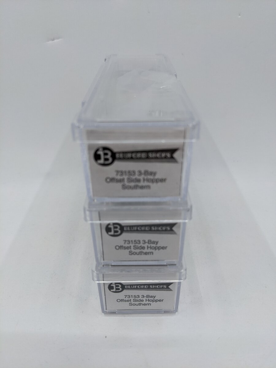 Bluford Shops 73153 N Scale Southern Railway Offset Side Hopper (Set of 3) EX/Box